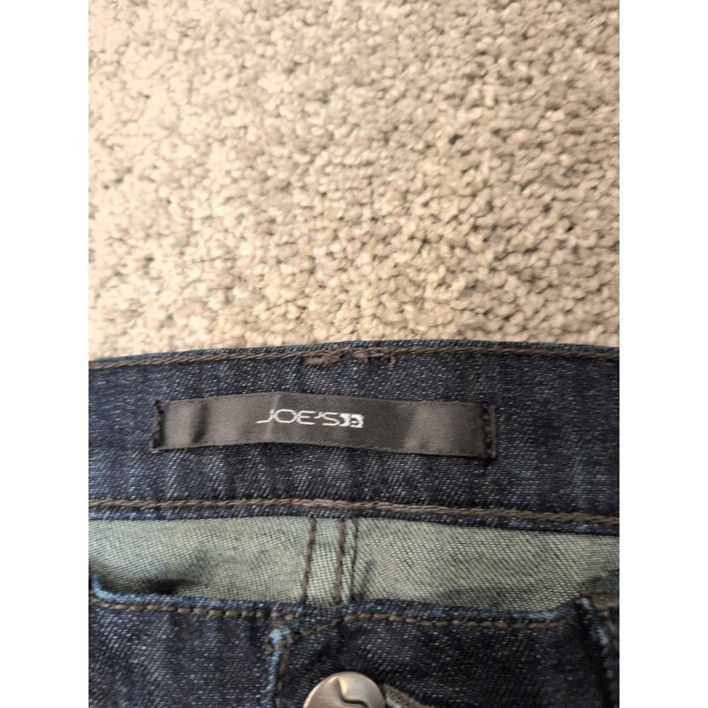 Joes Jeans Provocateur Dark Wash Bootcut Denim Low Rise Size 24 Blue Whiskered - Picture 2 of 9